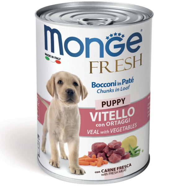 Monge Fresh PUPPY Vitello Con Ortaggi 400Gr Cane