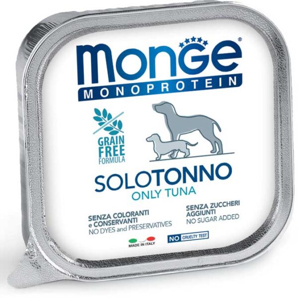 Monge Monoproteico 100%  TONNO 150 Gr Cane